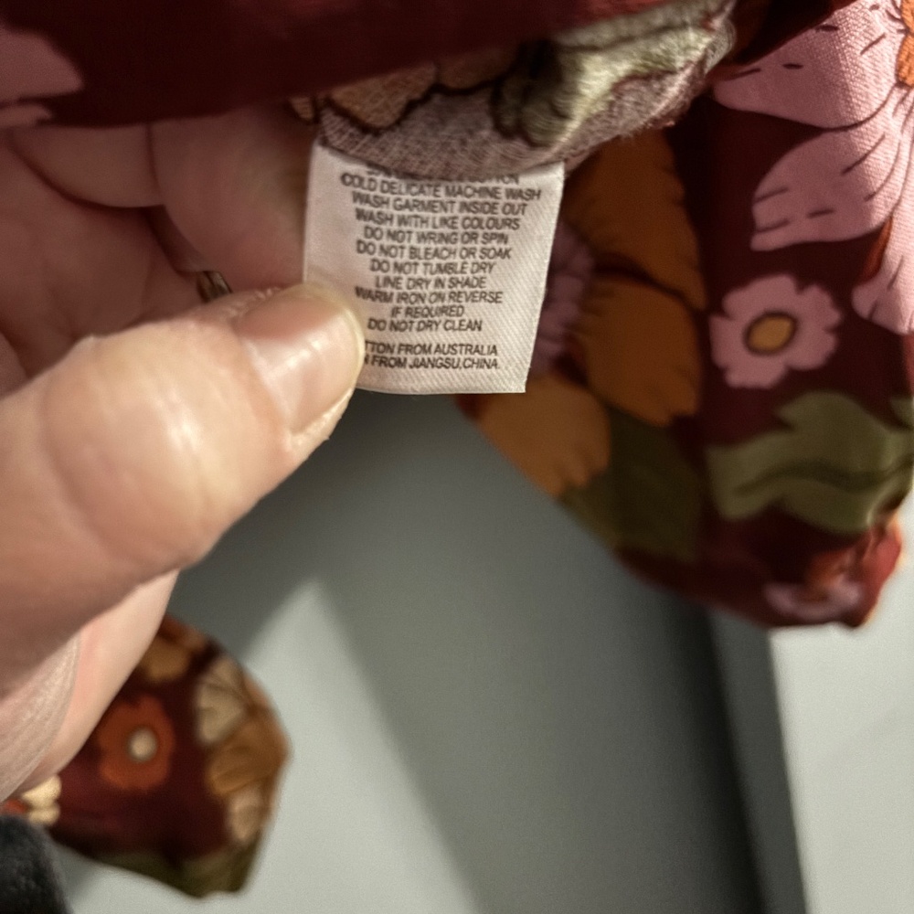 Princess Highway Brandy Floral Tie Top Chocolate NWT - Picture 7 of 8